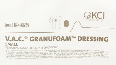 KCI DTGF05PKS V.A.C. Granufoam Dressing Featuring SENSAT.R.A.C Technology, S (x)